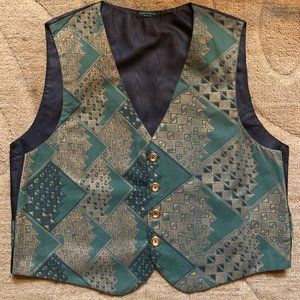 NWOT - Men's Green & Gold Vest